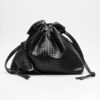Tulip Textured Bag – Black