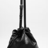 Tulip Textured Bag – Black - Image 4