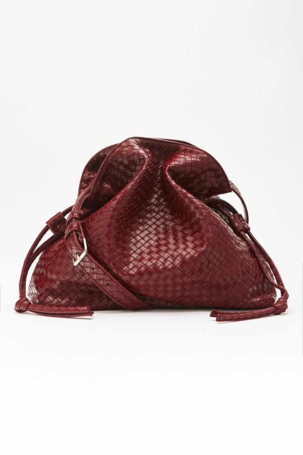 Tulip Textured Bag – Bordeaux