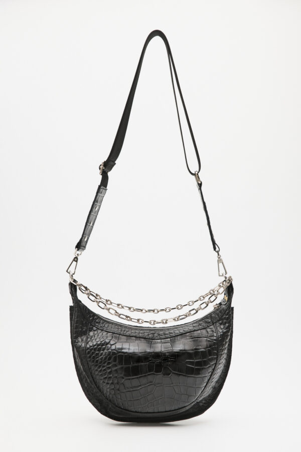 Malevi Croco Bag – Black - Image 3