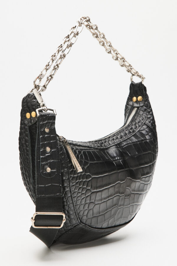 Malevi Croco Bag – Black - Image 4